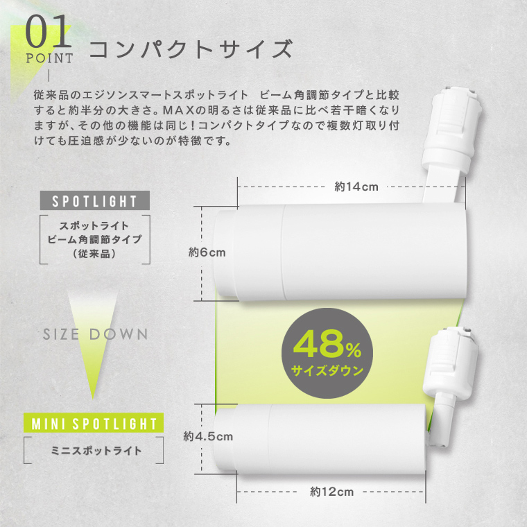 Edison Smart（エジソンスマート） ミニスポットライト 2024年グレー