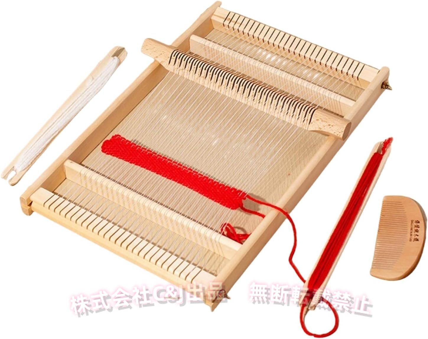 裂き織り機編み機機織り機手織り機卓上木製調整可能簡単編む織機キット