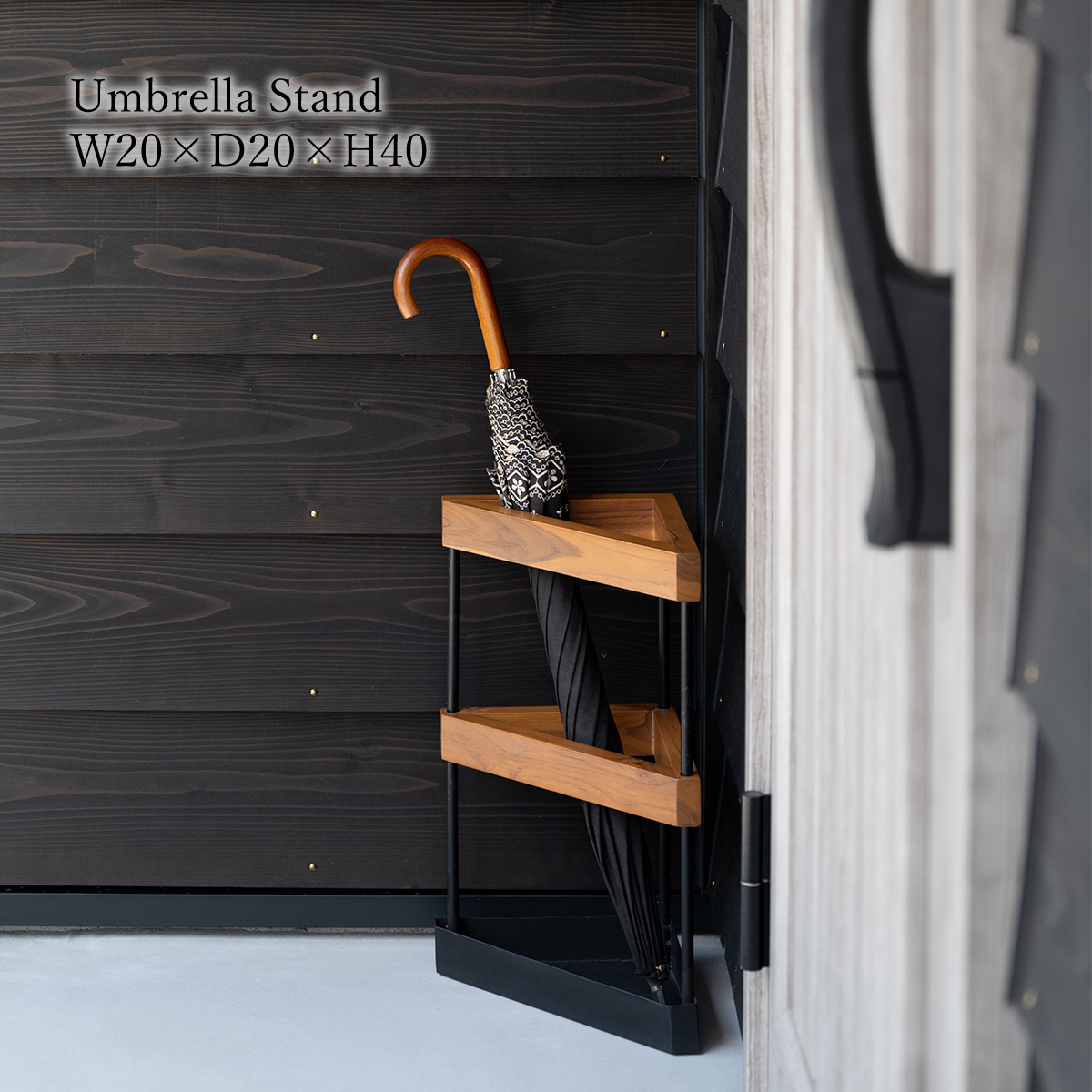 傘立て おしゃれ スリム 傘たて アンブレラスタンド 角 三角形 隅