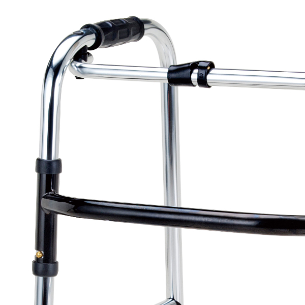 マキテック アルミ製歩行器 ミニタイプ 固定型 前輪固定キャスター付