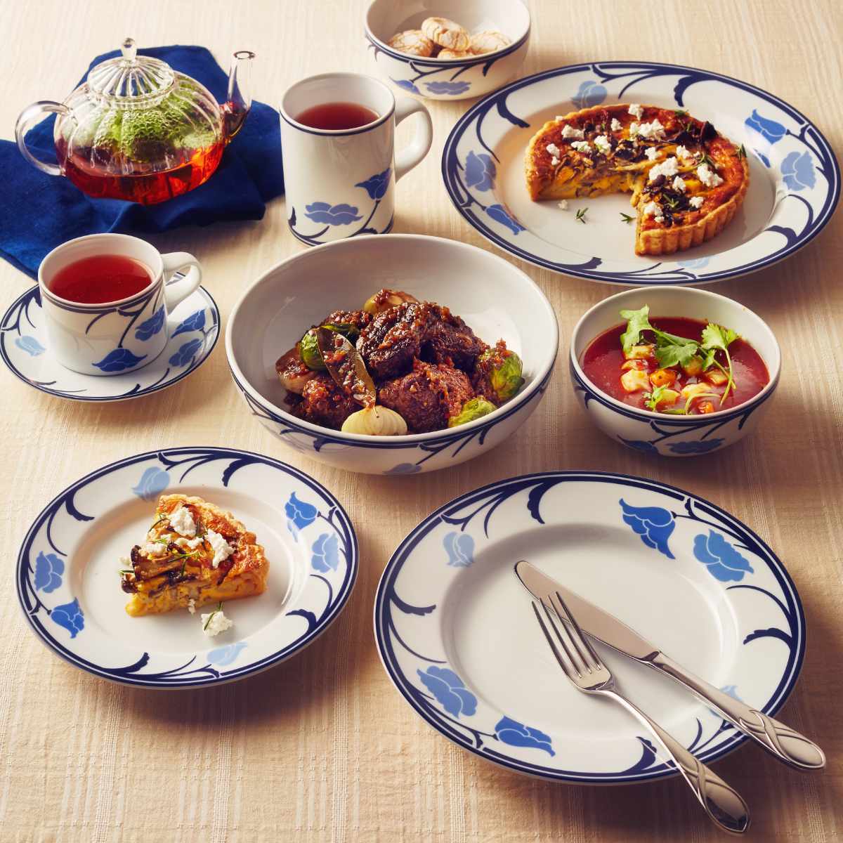 DANSK（ダンスク） サラダプレート 22cm チボリ 洋食器 （ 北欧 食器