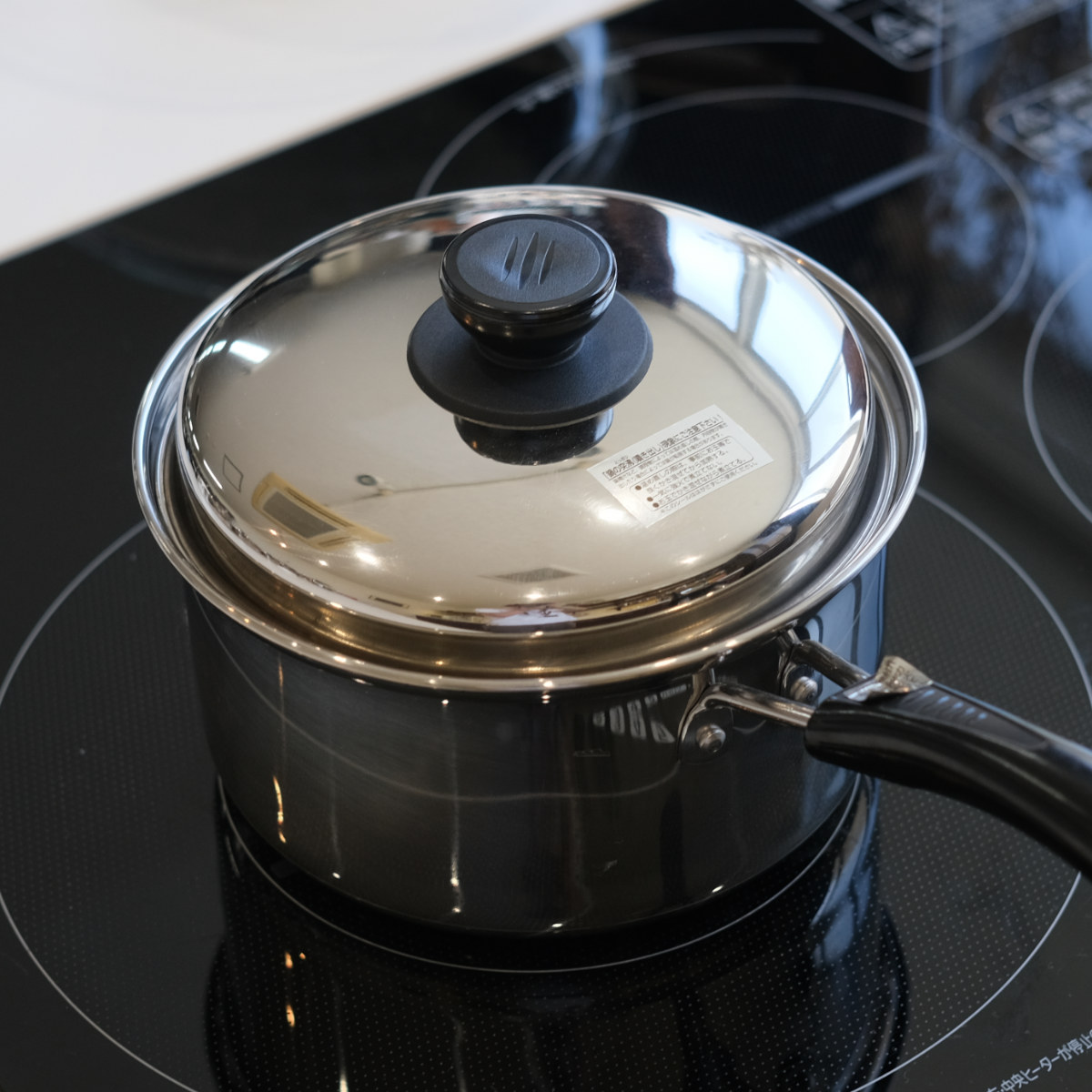 パール金属 片手鍋 ノヴェル ステンレス 14cm IH対応 （ ガス火 IH ih