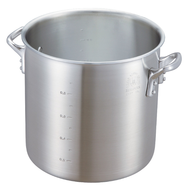 寸胴鍋 51cm 100L ガス火専用 キングポット 業務用 中尾アルミ 両手鍋