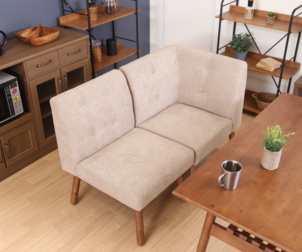 不二貿易（Fuji Boeki） ダイニングソファ 座面高44cm 1人掛け