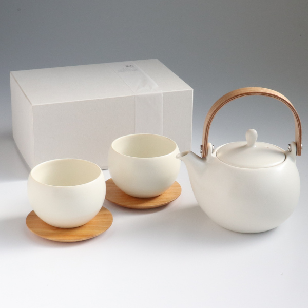 LOLO（ロロ） 土瓶急須 湯呑み 茶托 ギフトセット 結 YUI 急須 湯呑