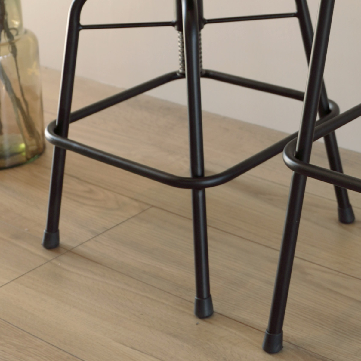 スツール グラム 高さ43〜55cm 高さ調整 椅子 スチール脚 ヴィンテージ