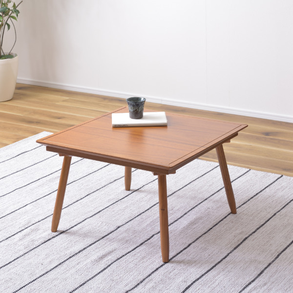 東谷 こたつ 幅60cm コンパクト コタツ テーブル 木製 天然木 小さい