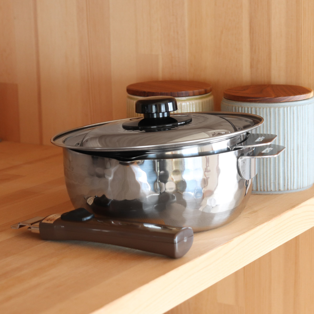 ヨシカワ 雪平鍋4点セット 16cm 18cm IH対応 蓋付き 着脱式ハンドル