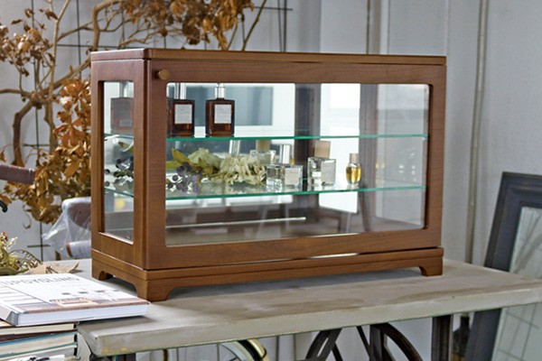 コレクションケース ガラスケース 背面ミラー 幅60.5cm （ ガラス