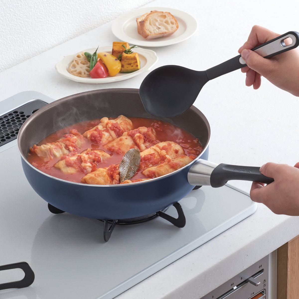 THERMOS（サーモス） フライパン 24cm 深型 ガス火専用 デュラブル