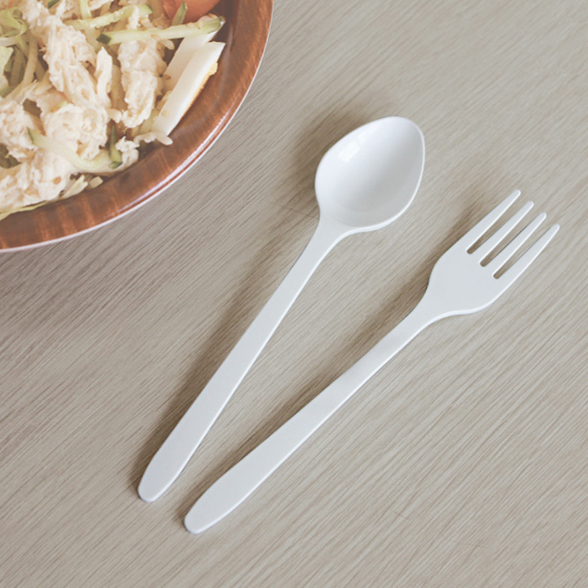 使い捨てカトラリー スプーン フォーク ナイフ 各6本入り （ 使い捨て