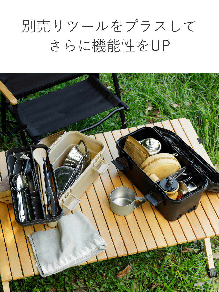 RISU（リス） 収納ボックス TC スタックカーゴ S-4 幅36.5×奥行18.3×高