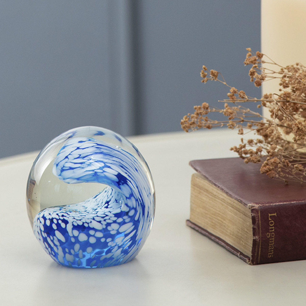 藤栄 ガラスインテリアオブジェ（Glass interior objects） ウェーブ