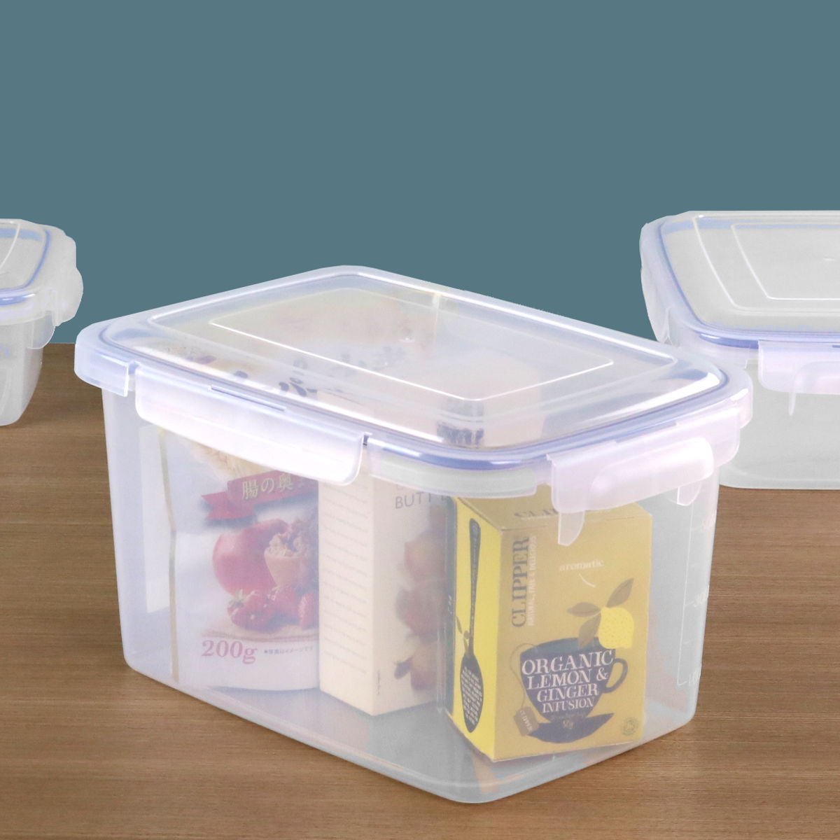 保存容器 8L SLジャンボケース 抗菌 （ 密閉 4面ロック プラスチック