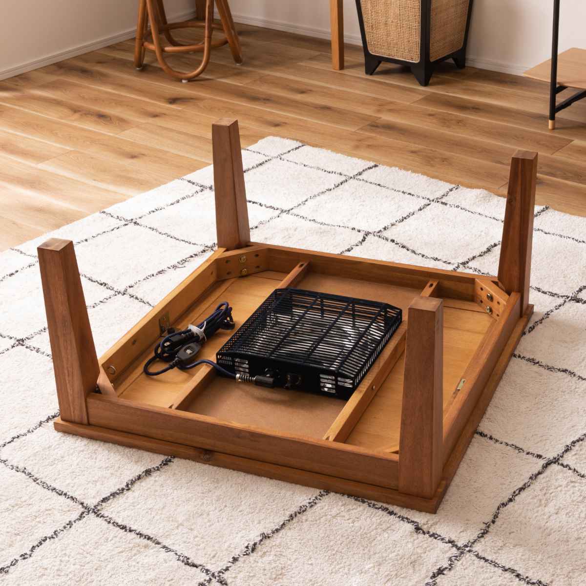 東谷 こたつ 幅75cm 正方形 木製 （ こたつテーブル センターテーブル