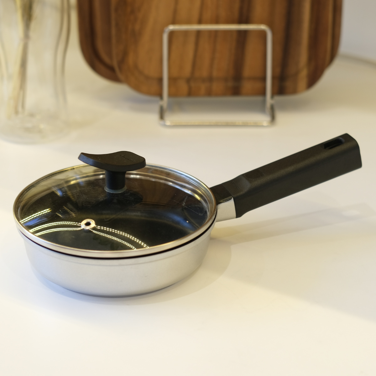 パール金属 目玉焼き フライパン 14cm ガス火専用 チーノ ガラス蓋付き