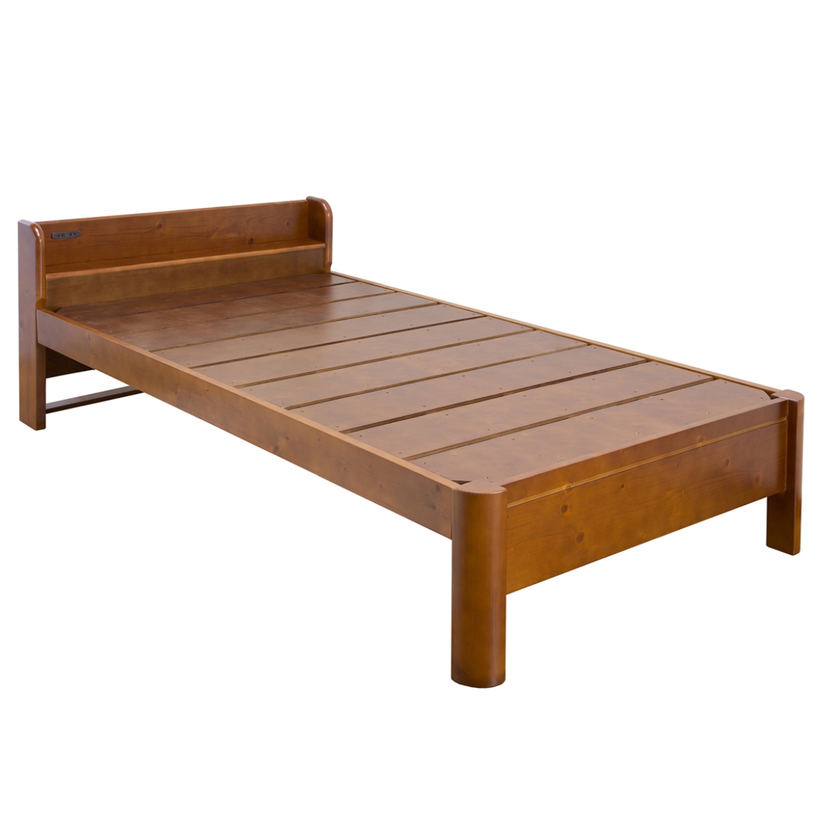 すのこベッド ダブル 宮棚 コンセント 耐荷重600kg 天然木 （ ベッド