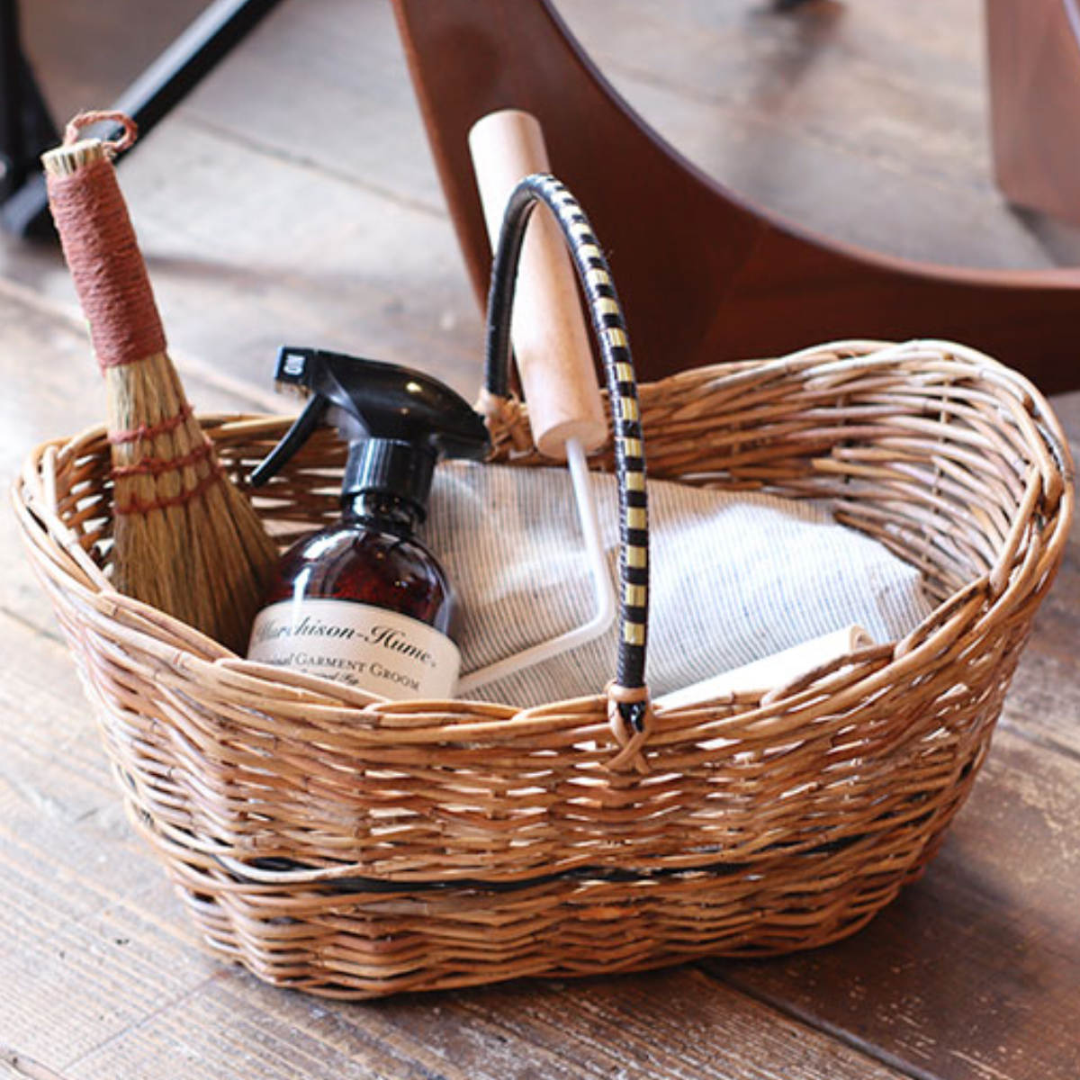 Creer アラログ 黒ハンドルボートバスケット （ かご バスケット 収納