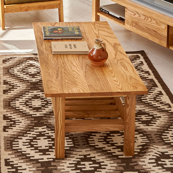 ローテーブル 幅115cm リビングテーブル 北欧風 天然木 MOND （ 開梱