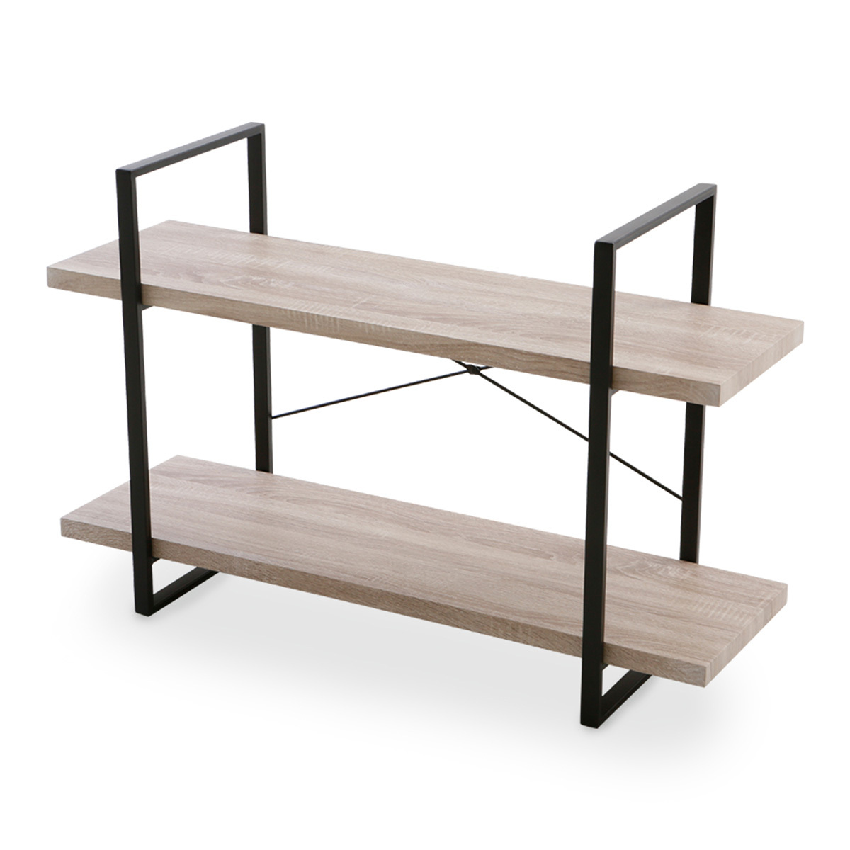 LOWYA（ロウヤ） オープンシェルフ おしゃれ 幅100 2段 スチールラック