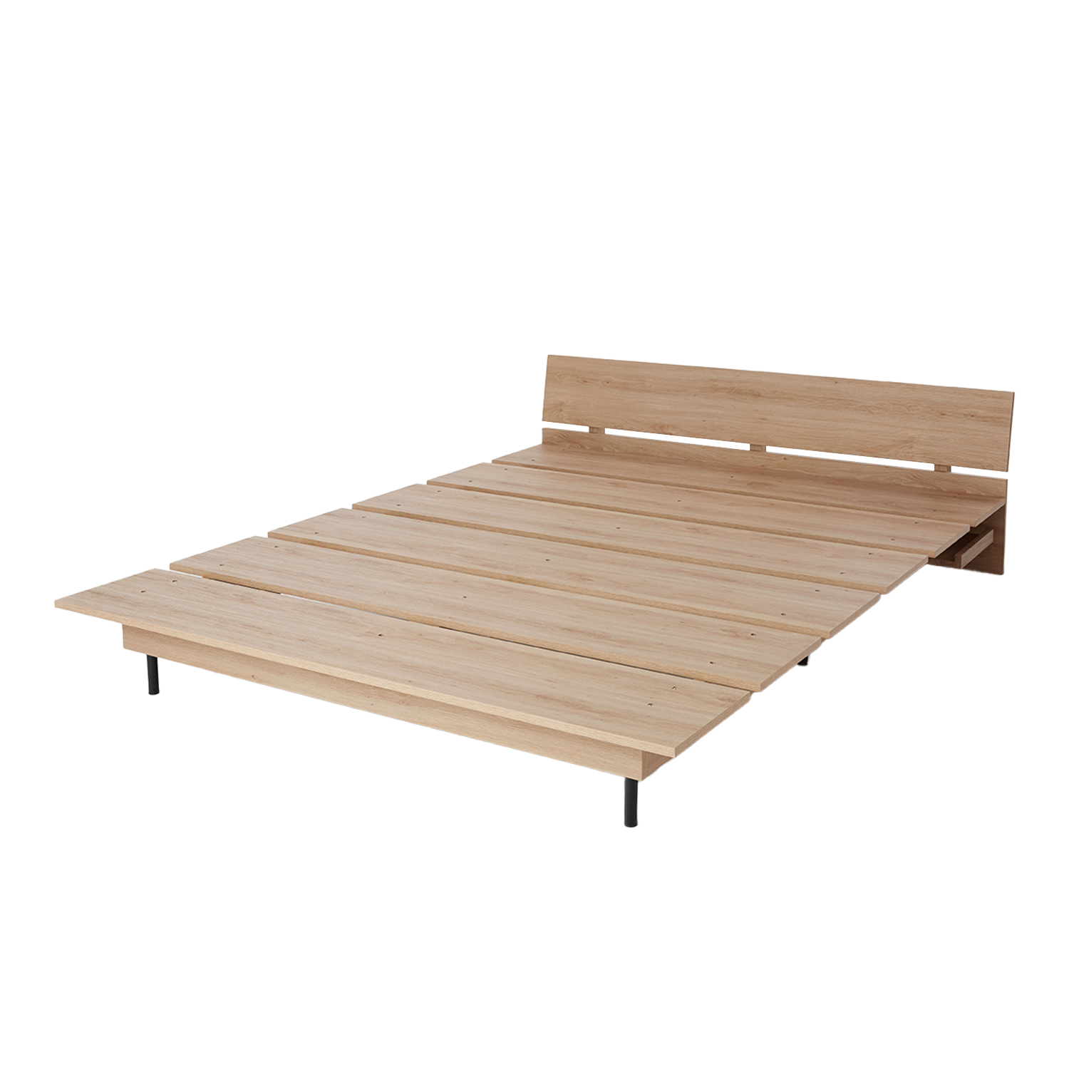 LOWYA（ロウヤ） ベッドフレーム ダブル フレーム単品 ベッド