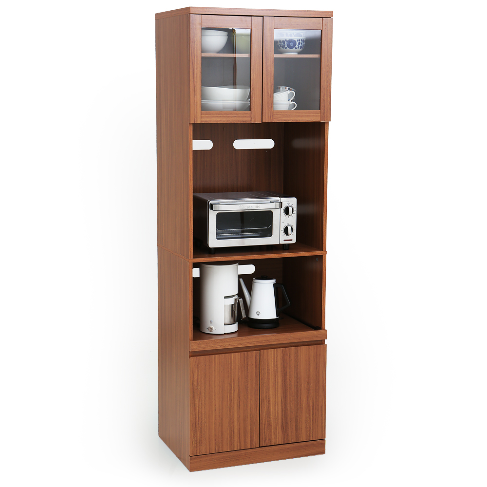 LOWYA（ロウヤ） 食器棚 おしゃれ コンセント付 キッチン収納 幅約60cm