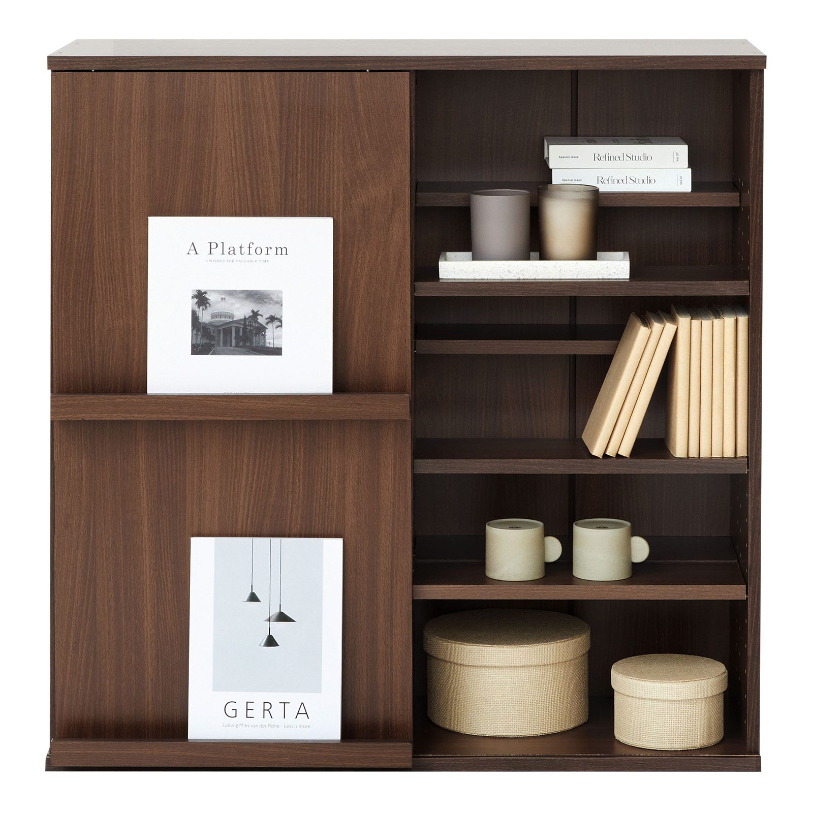 LOWYA（ロウヤ） 本棚 推し活収納 レギュラータイプ 大容量 おしゃれ