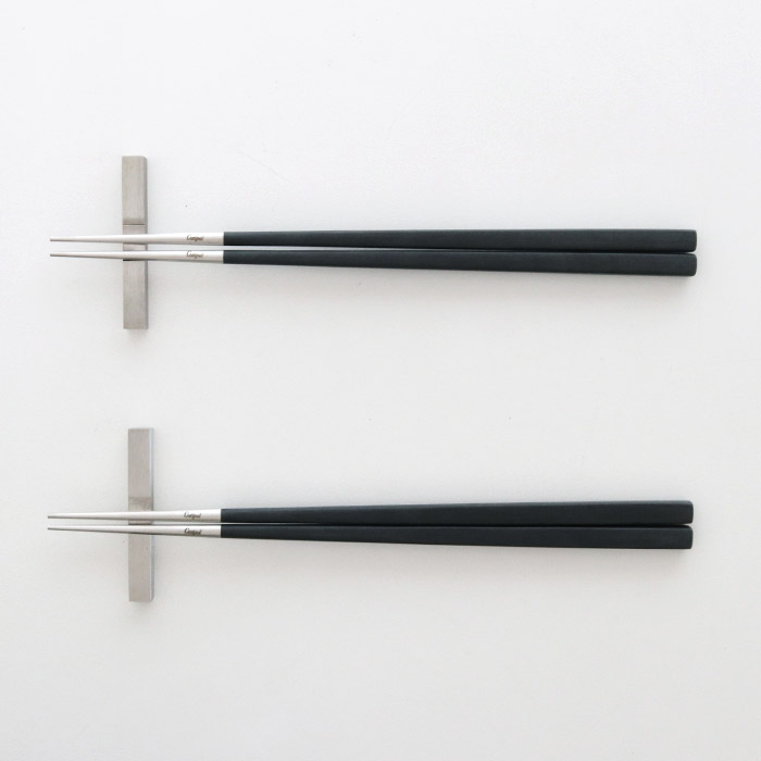 Cutipol（クチポール） 箸 カトラリー お箸 ＋ 箸置き 2膳ギフトセット