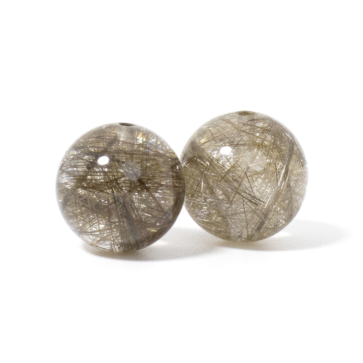 粒売り/バラ売り】シルバールチルクォーツ（針多） 12mm : パスクル