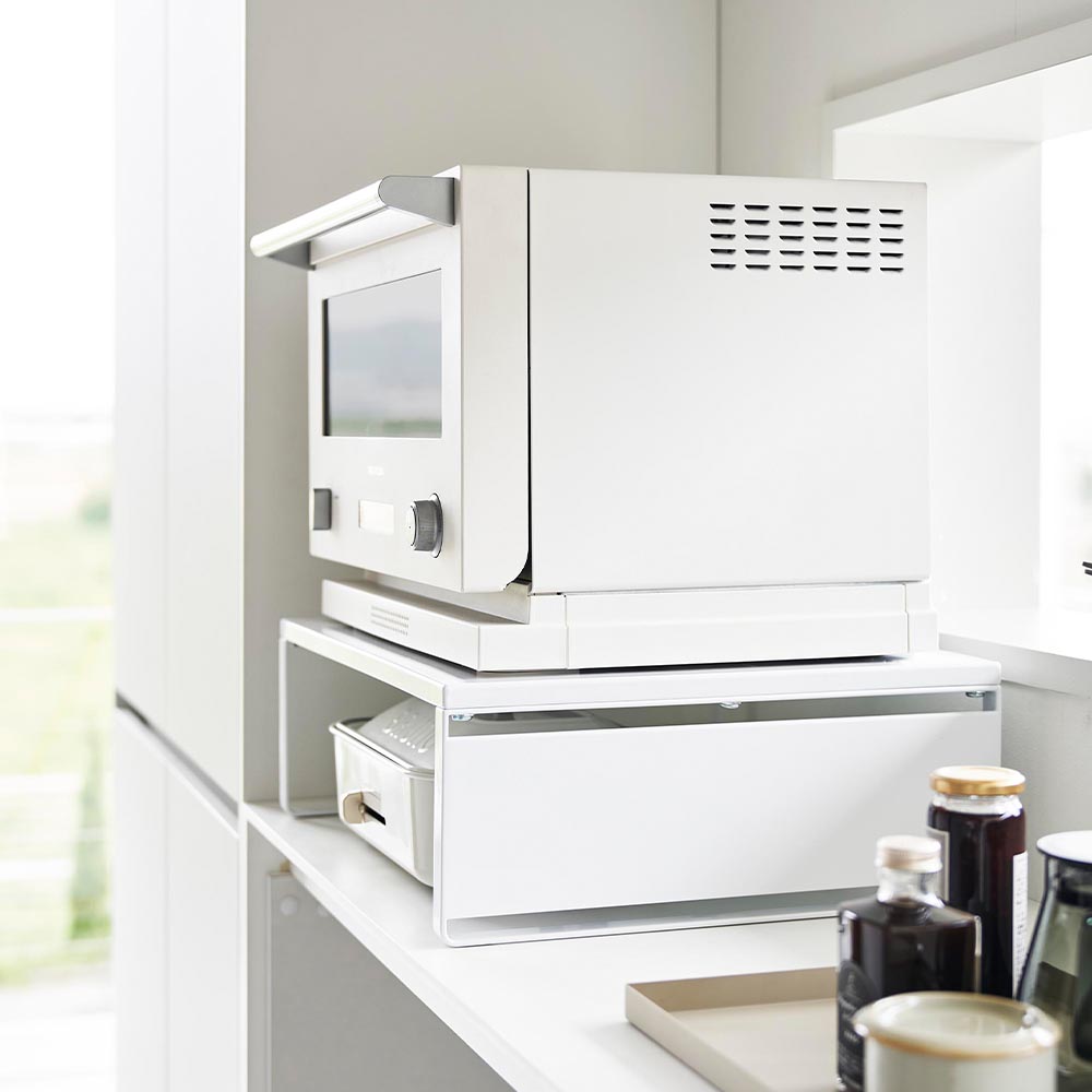 tower タワー 山崎実業 オーブンレンジラック 1442 1443 レンジ下 収納