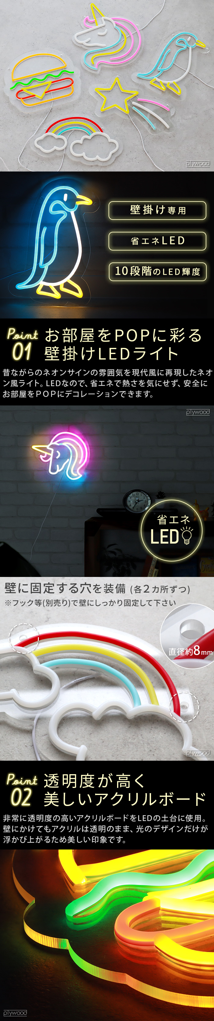 SLOWER（スロウワー） LEDネオンサイン LED ネオンサイン 壁掛け