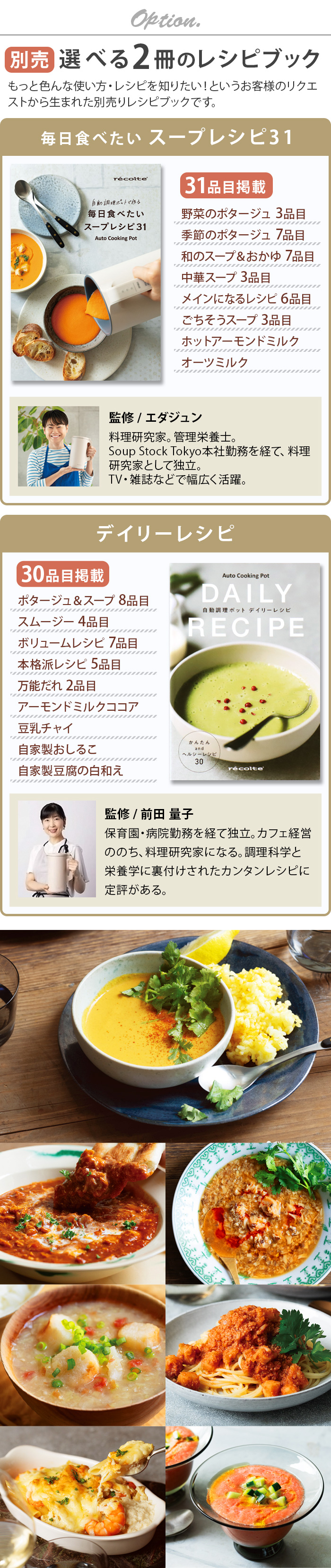 recolte 自動調理ポット専用 別売レシピブック [本体別売り] RSY-2RC1