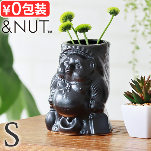 信楽焼 花瓶 たぬき おしゃれ 陶器 日本製 和風 タヌキ アンドナット