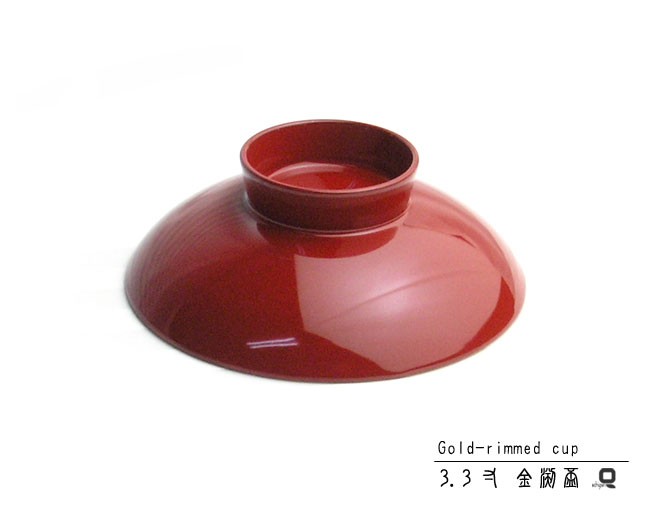 盃 3.3寸 金縁盃（さかずき）朱 : 漆器久太郎 - 通販 - Yahoo!ショッピング