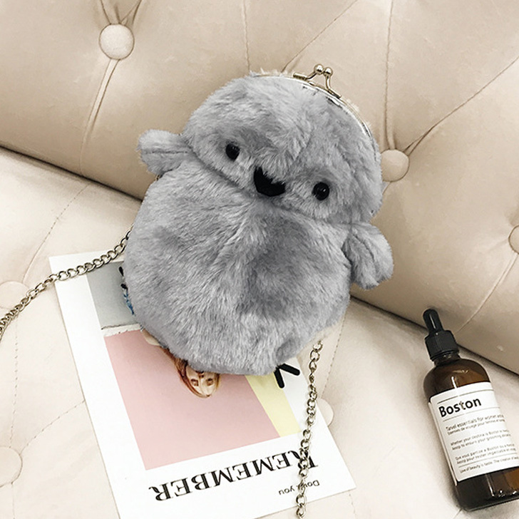 REAL STYLE シマエナガ ぬいぐるみ グッズ ショルダー ポーチ バッグ