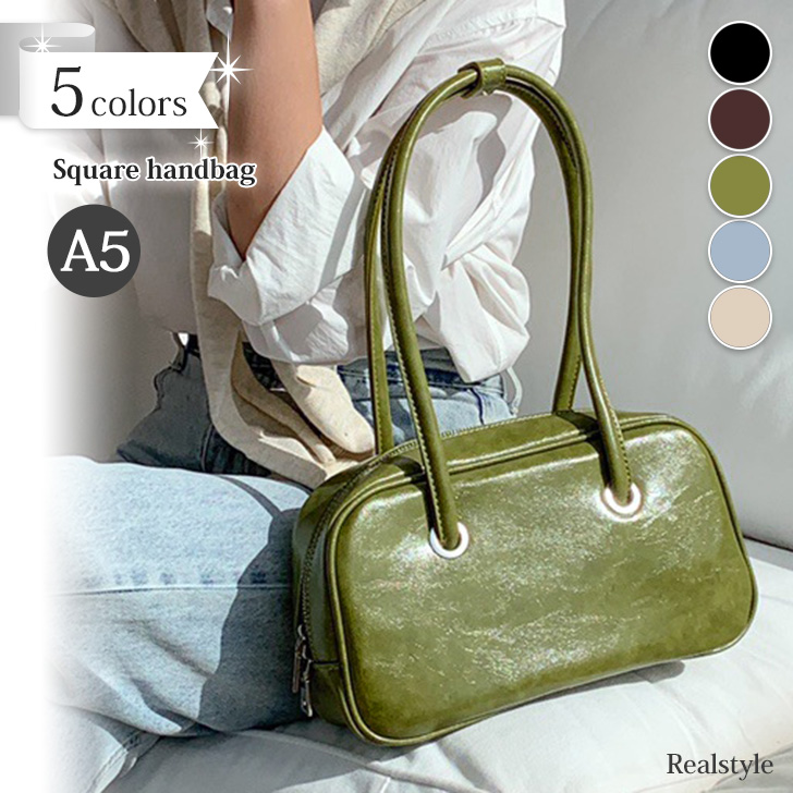 REAL STYLE ミニボストンバッグ ハンドバッグ トートバッグ レディース