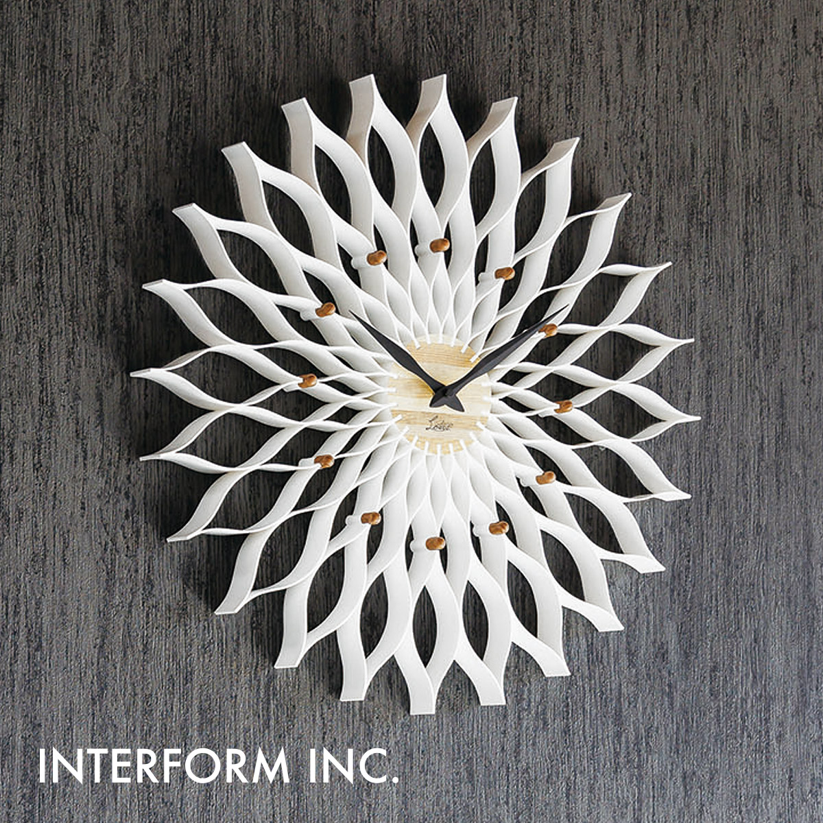 インターフォルム 掛け時計 CL-9903 [ホワイト] (時計) 価格比較