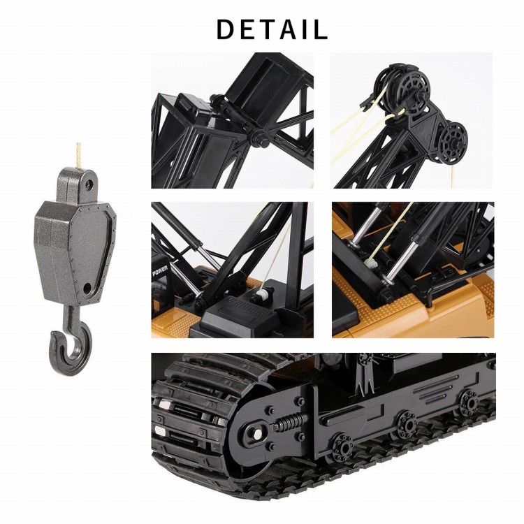 ラジコンカー ラジコン クレーン 車 重機 おもちゃ オフロード 子供