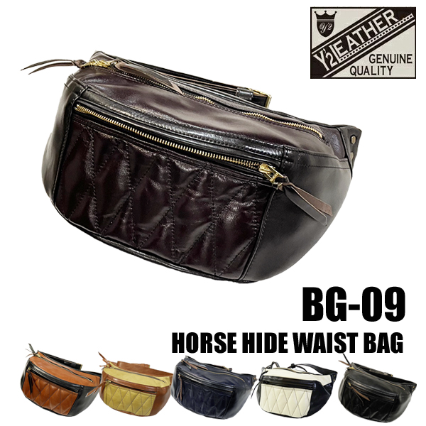 Y'2 LEATHER ワイツーレザー ウエストバッグ BG-09 HORSE HIDE WAIST