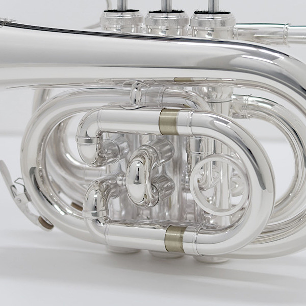 Jマイケル TR-400PSL ポケットトランペット シルバー 専用セミハード