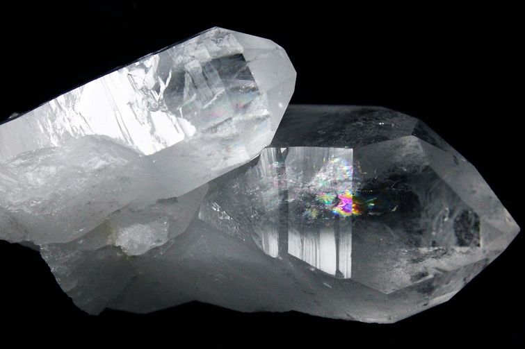 アーカンソー州産 水晶クラスター セルフヒールド[t619-5009]