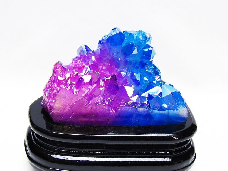 オーラ水晶 オーラクリスタル クラスター (レインボー)[t802-6205]