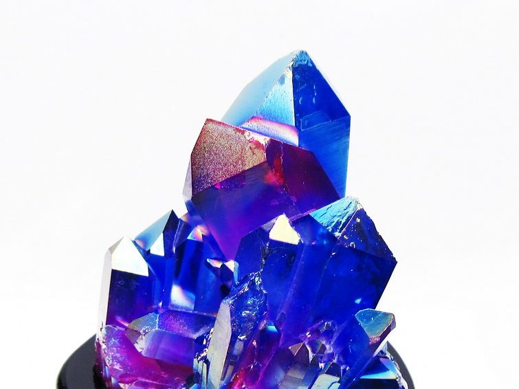 1.8Kg オーラ水晶 オーラクリスタル クラスター (レインボー)[t802-6238]