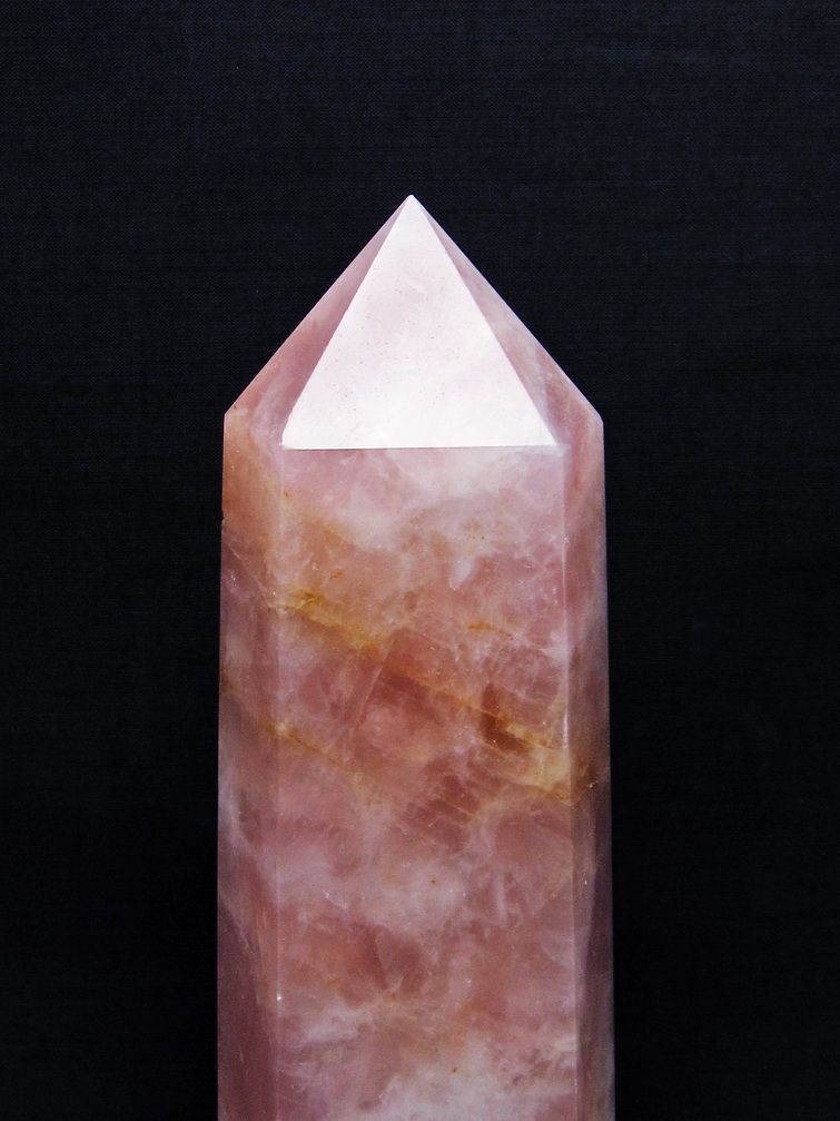 1.7Kg ローズクォーツ 六角柱[t332-5989]