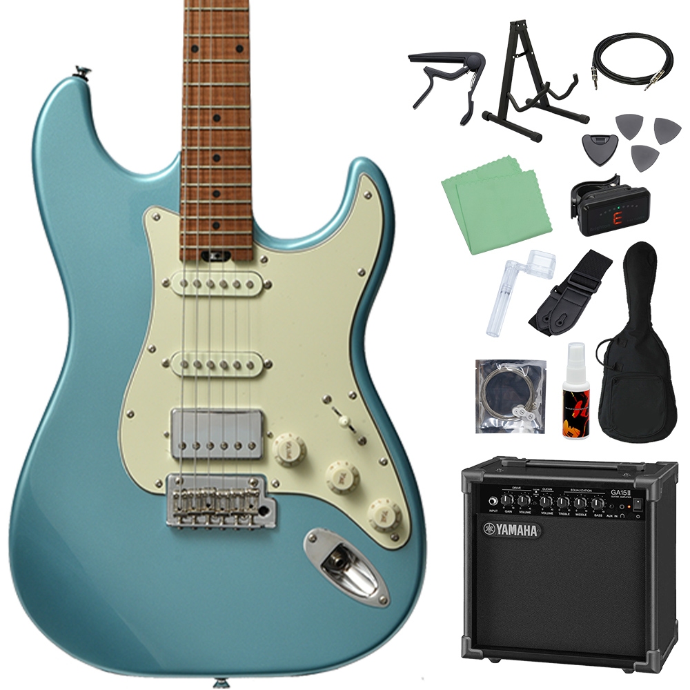 Bacchus（バッカス） BSH-850/RSM エレキギター初心者14点セット