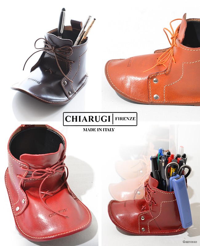 ペン立て おしゃれ 本革 靴型 ブーツ型 ペンスタンド 小物入れ