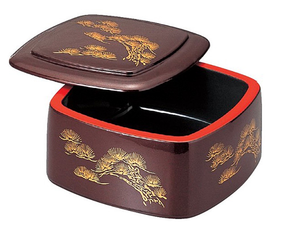 寿司桶 4客組 三味胴ちらし重 3種柄 1人用 業務用 日本製 手巻き寿司