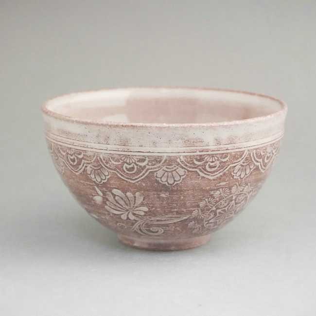 京焼 清水焼 三島花紋お茶呑茶碗 治兵衛 単品 : 松韻堂 Yahoo!店