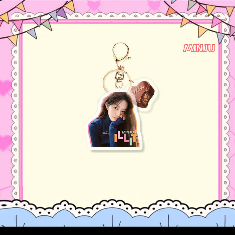 2番目半額 ILLITグッズ キーリング アクリル アイリット キーホルダー