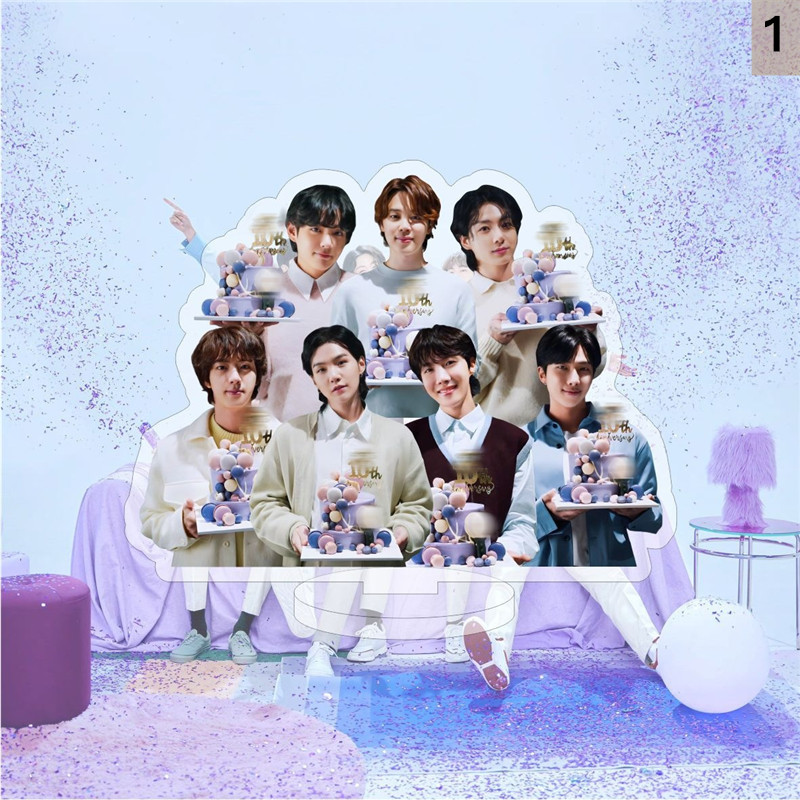 2番目半額 BTSグッズ FESTA 防弾少年団 写真 卓上 10cm バンタン 両面